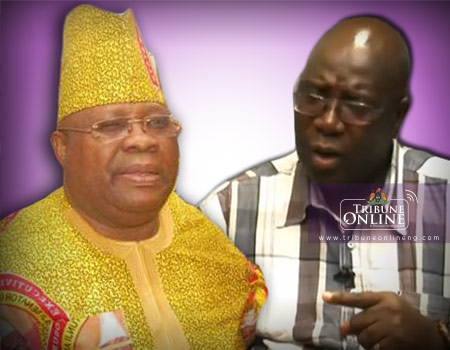 Otunba Ademola Adeleke (left) and Sen Hussain Mudashiru (right)