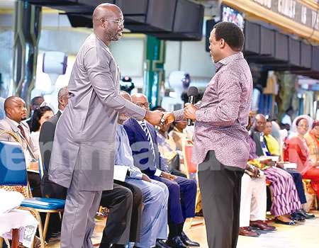 George Weah, TB Joshua