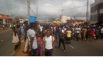 Image result for Ondo studentsâ protest over hike in tuition fees paralyses activities inÂ 